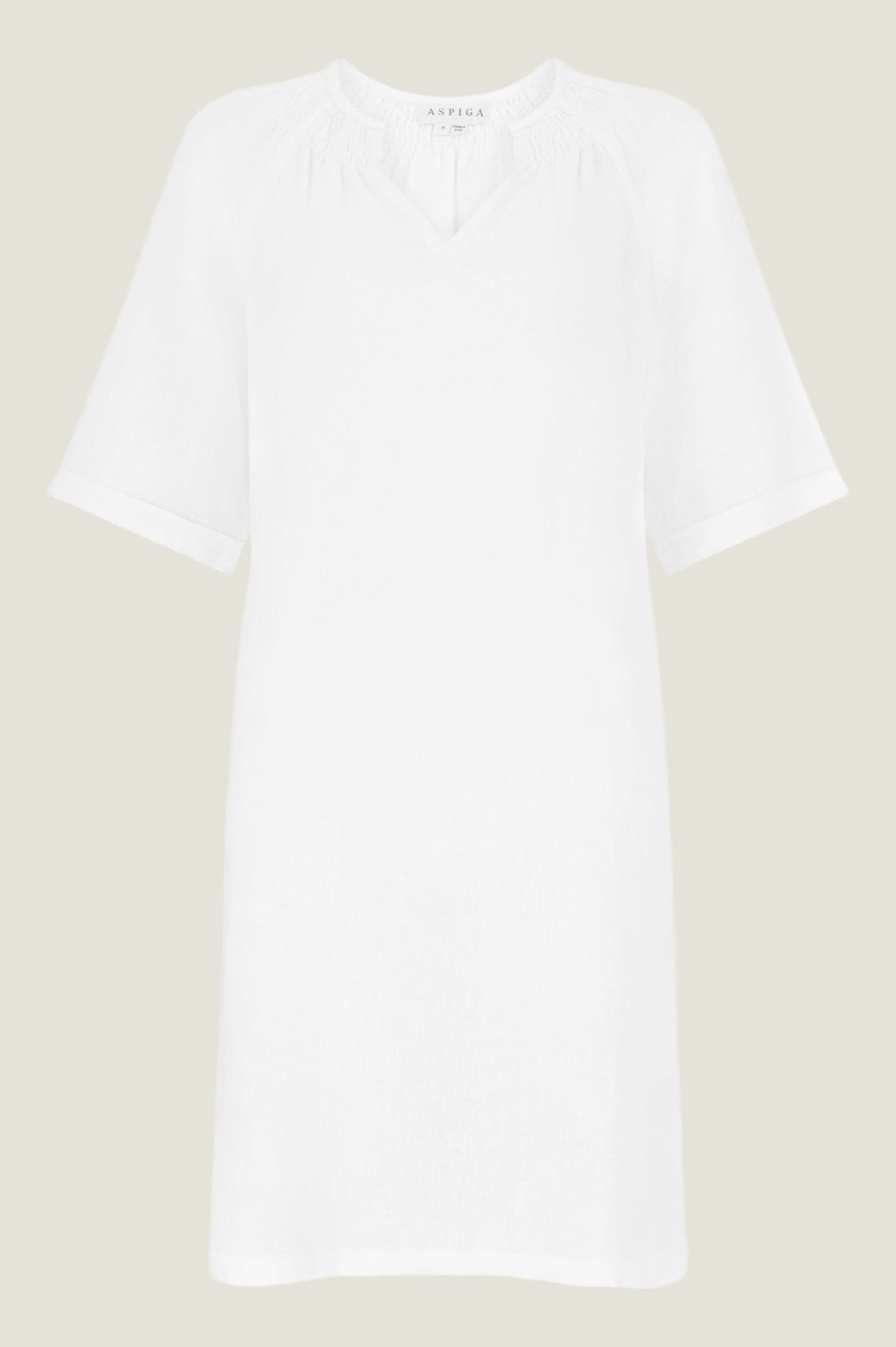 Paxos Linen Dress | White