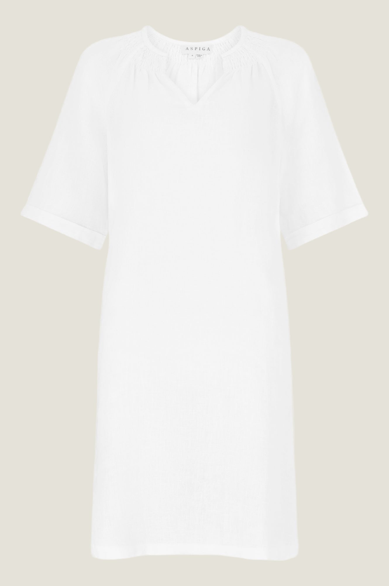 Paxos Linen Dress | White