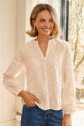 Adele Embroidered Blouse | Ivory