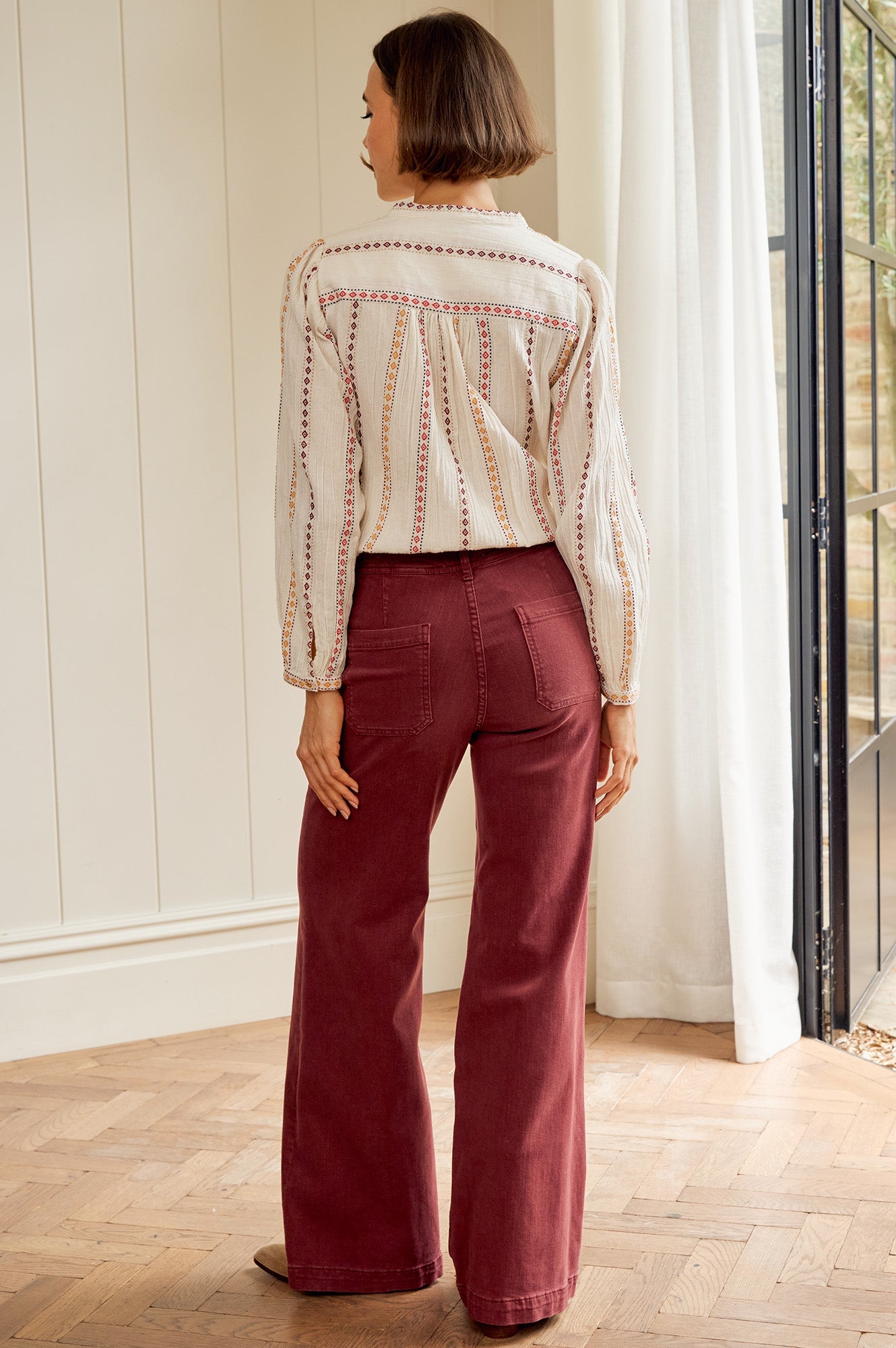MOLIIN Karena Embroidered Shirt | Cream