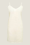 Cami V Midi Slip Dress | Neutral