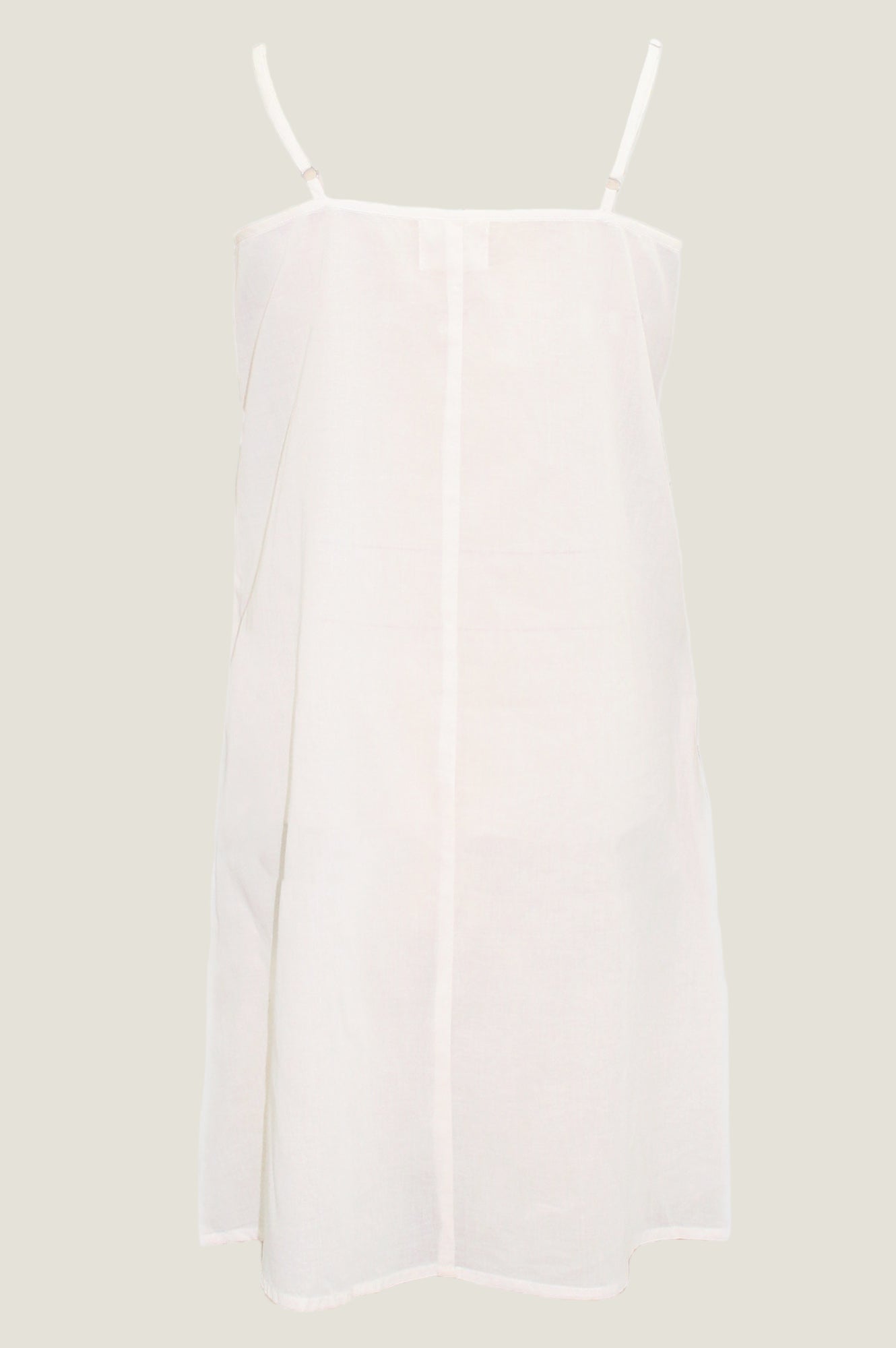 Cami V Midi Slip Dress | White