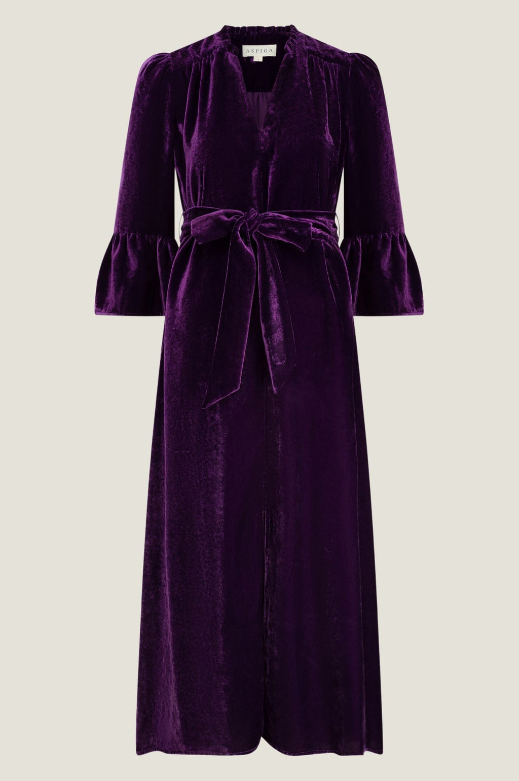 Astrid Velvet Dress | Purple
