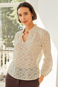 Amelie Lace Blouse | Ivory