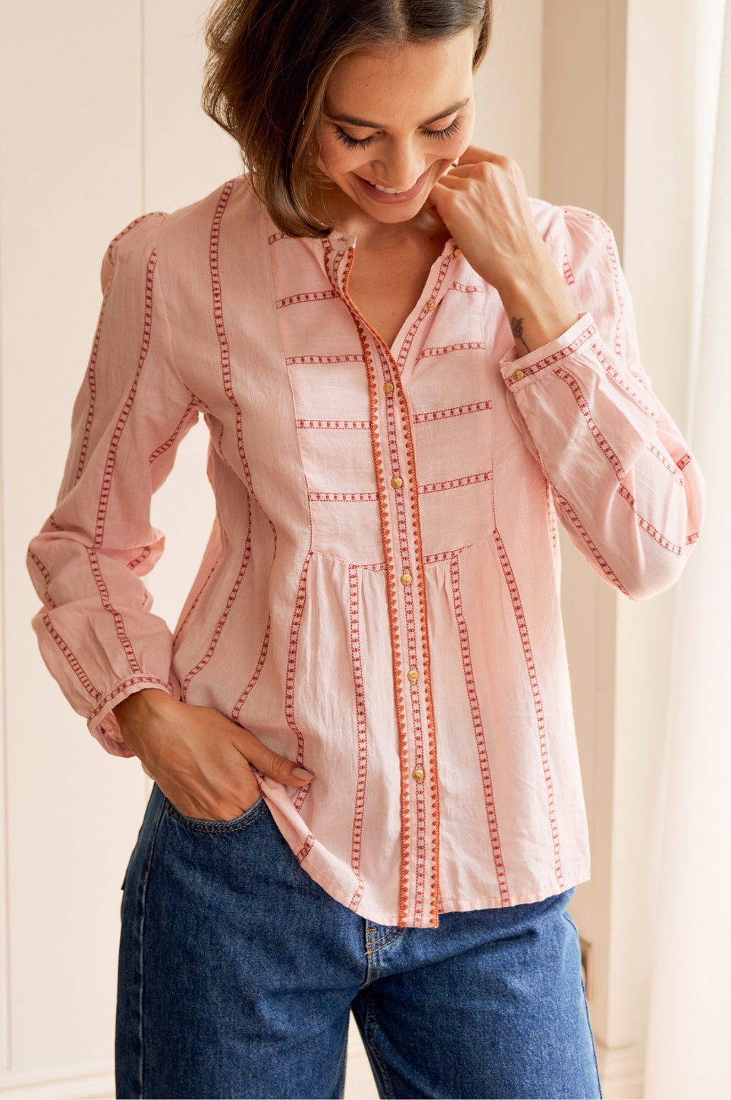 MOLIIN Juliet shirt | Coral Blush