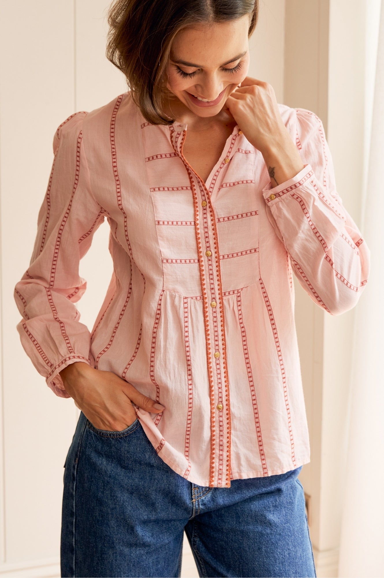 MOLIIN Juliet shirt | Coral Blush