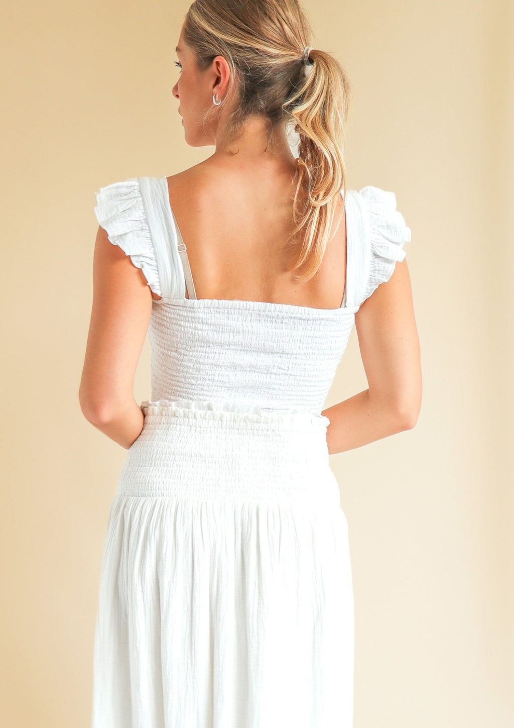Bryony Cheesecloth Top | White
