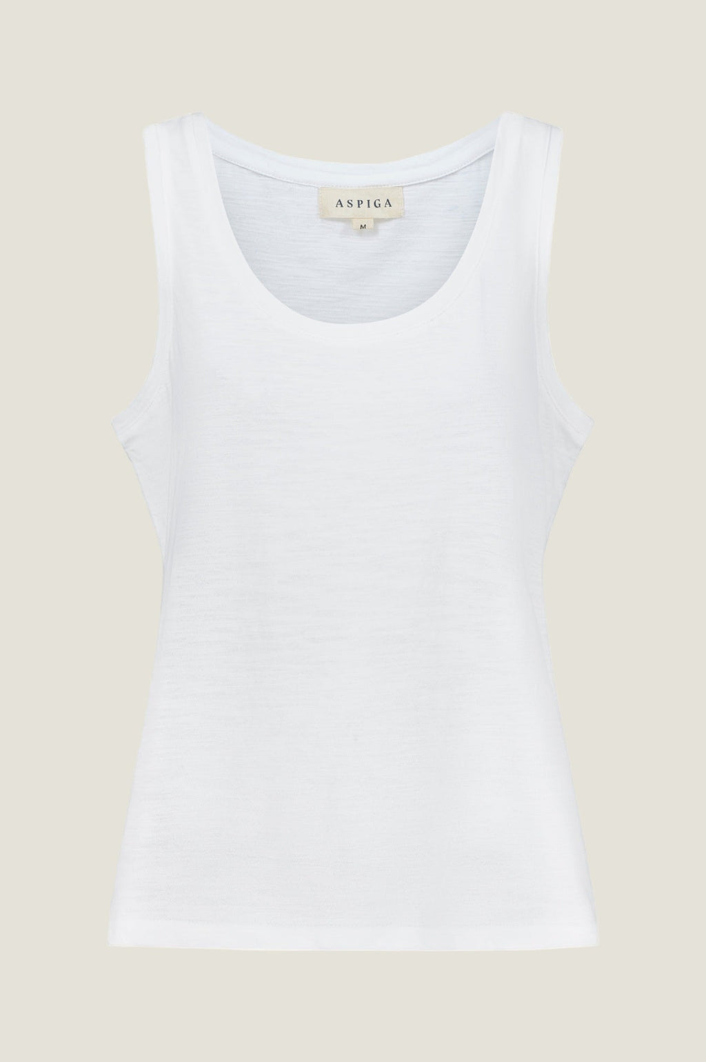 Organic Cotton Slub Vest | White