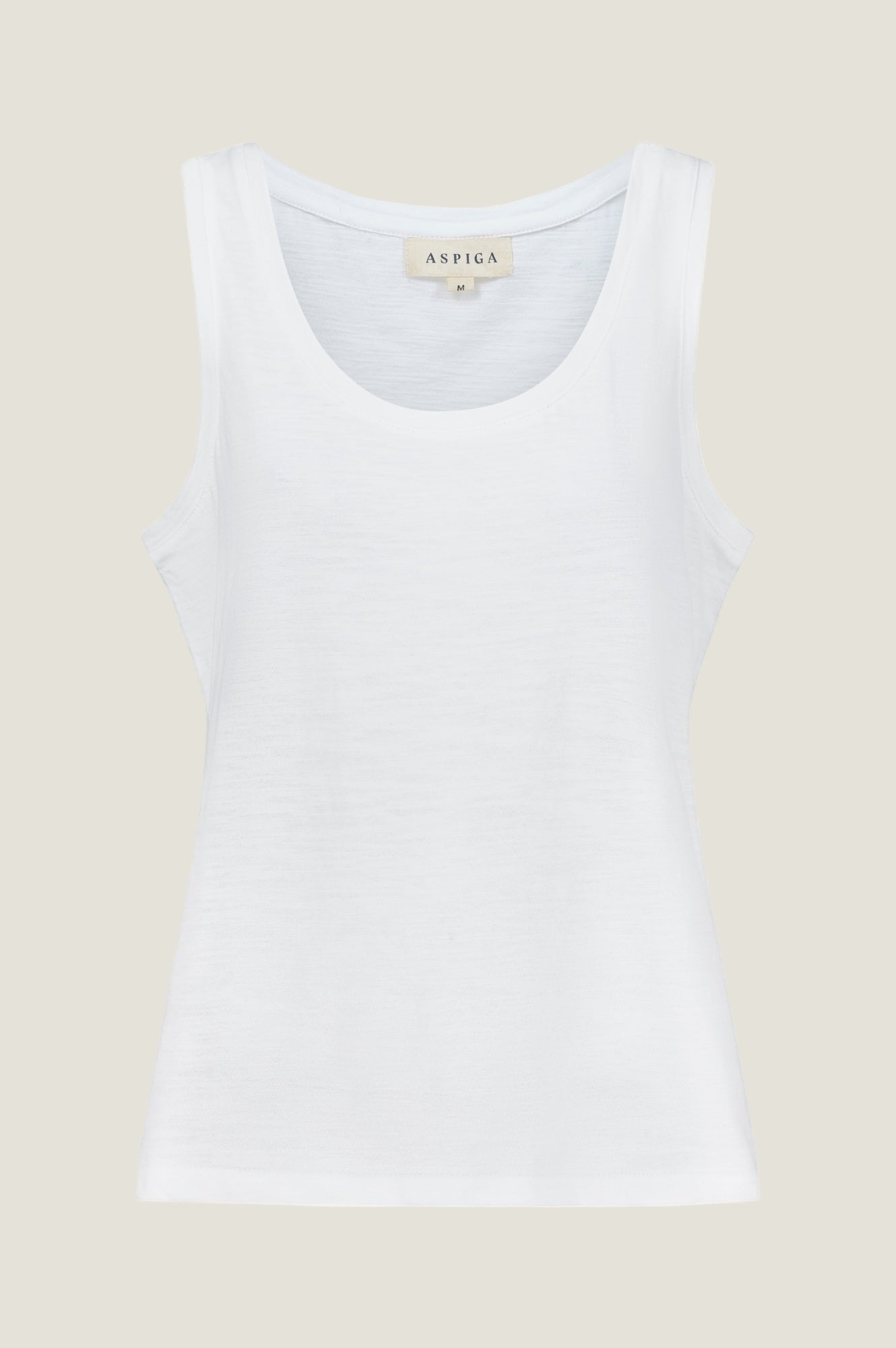 Organic Cotton Slub Vest | White
