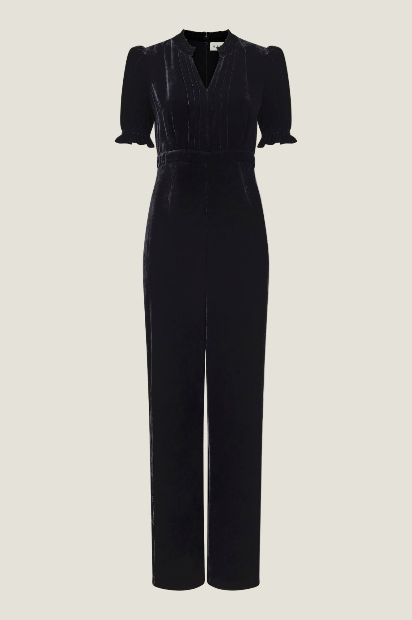 Tallulah Velvet Jumpsuit | Black