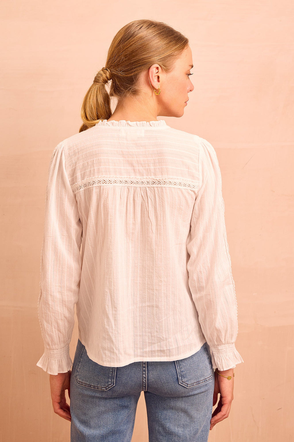 Vienna Long Sleeve Blouse | White